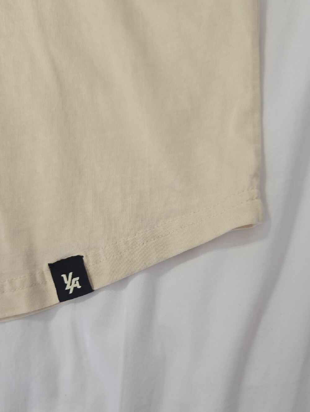 YoungLA Men's Cream Short Sleeve Crew Tee - Picture 3 of 5